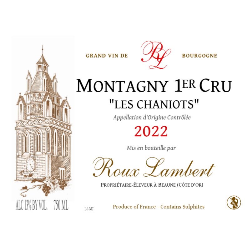  Montagny 1er Cru Les Chaniots (2022) Roux Lambert